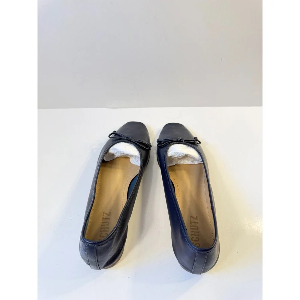 Schutz Womens Flats Navy US 6.5